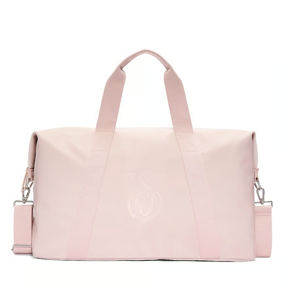 Victoria's Secret Pink Weekender Duffel Bag Tote Duffle Purse Overnight Travel - Picture 4 of 5